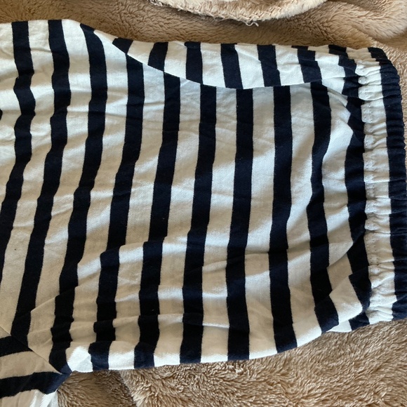 J. Crew Jersey Knit Puff Sleeve Striped navy and white Size L, NWT - Picture 5 of 5